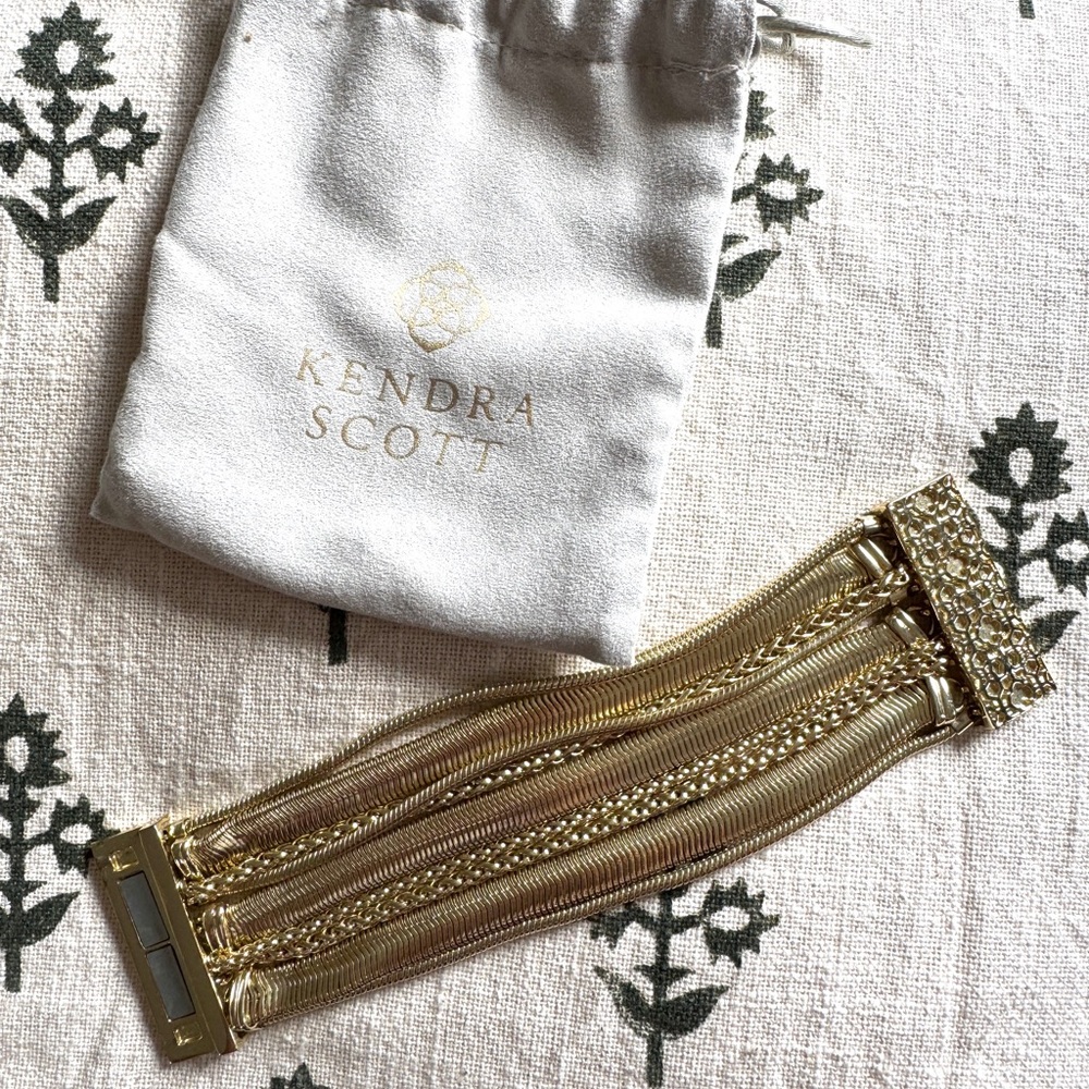Kendra Scott Gold Multi-Strand Bracelet (Retired)